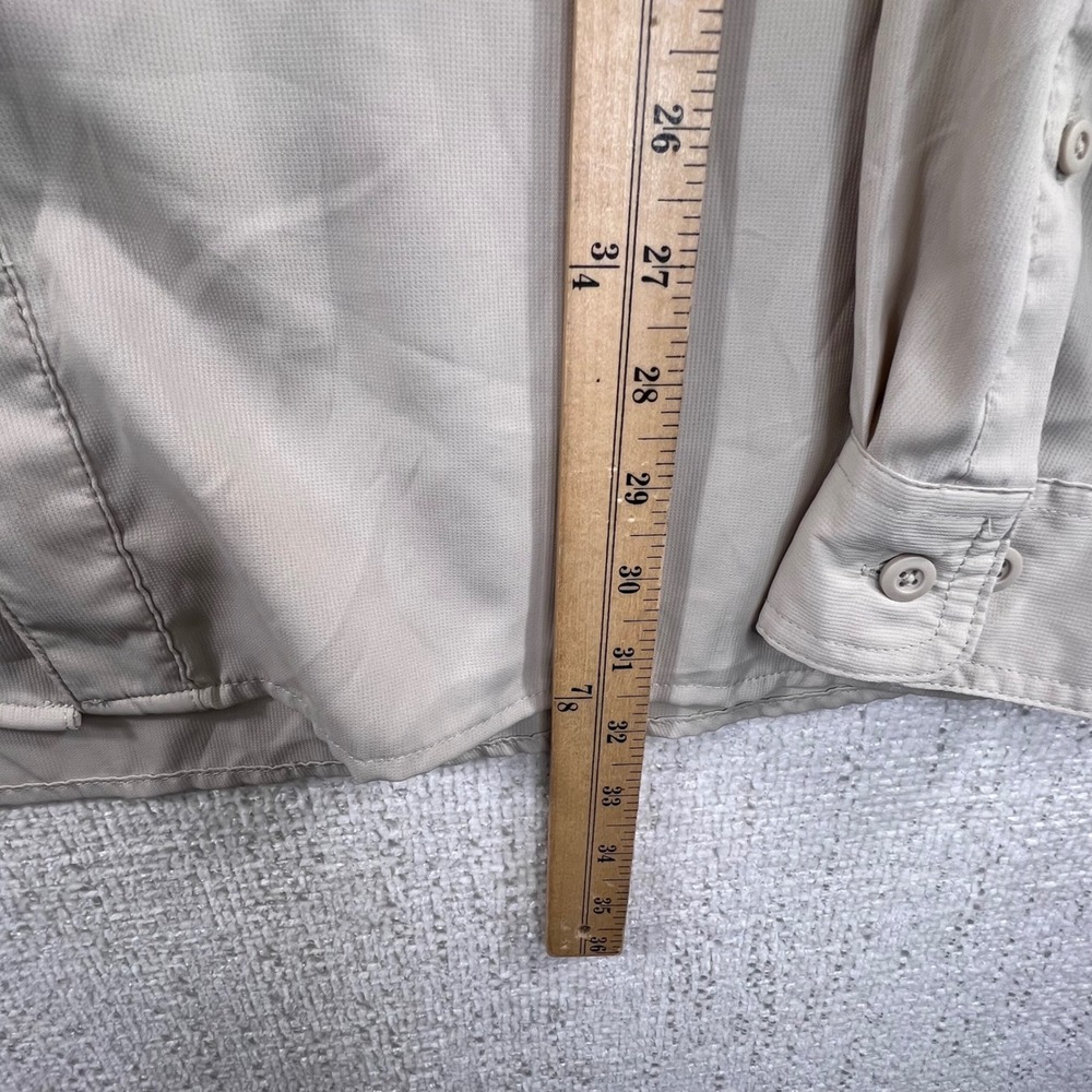 Realtree Fishing Long Sleeve Sun Shirt‎ Tan Mens 2XL Vented Pockets Performance - Picture 6 of 12